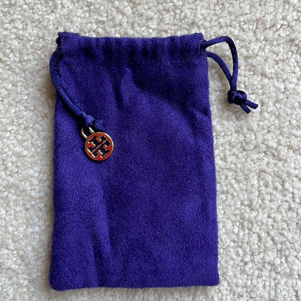 Tory Burch purple jewelry dust bag
